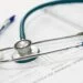 blue and silver stetoscope